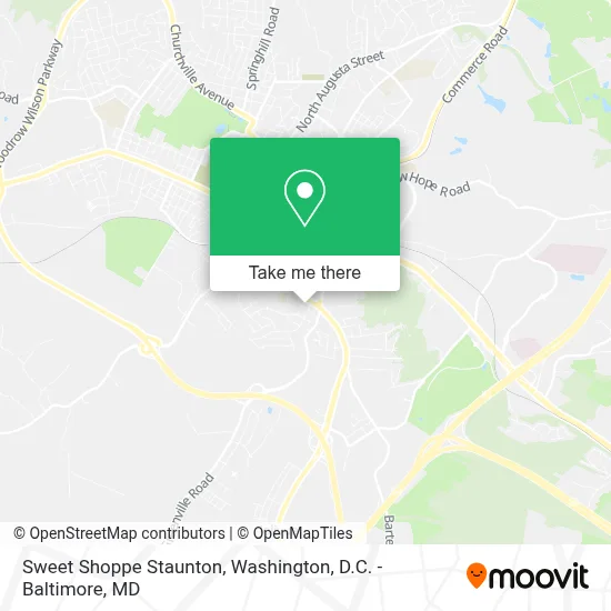 Sweet Shoppe Staunton map