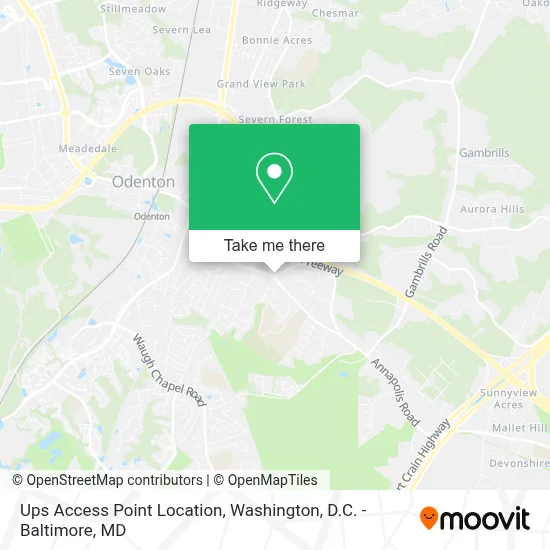 Ups Access Point Location map