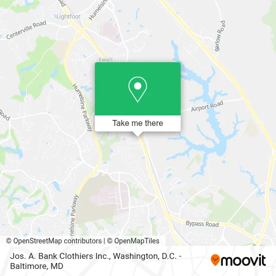 Jos. A. Bank Clothiers Inc. map