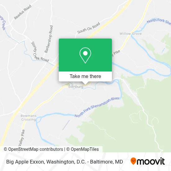 Big Apple Exxon map
