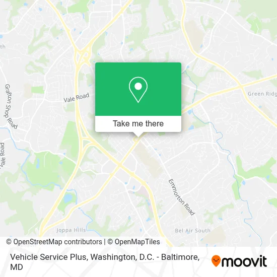 Vehicle Service Plus map