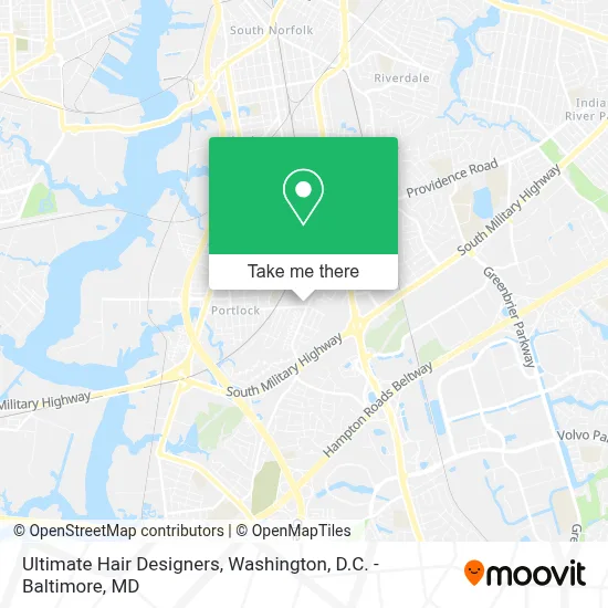 Ultimate Hair Designers map