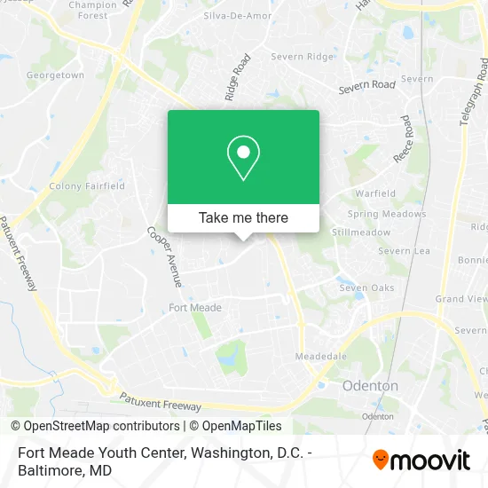 Fort Meade Youth Center map
