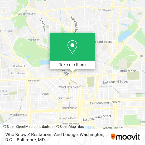 Who Know'Z Restaurant And Lounge map