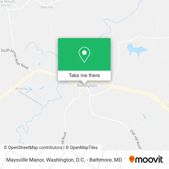 Maysville Manor map