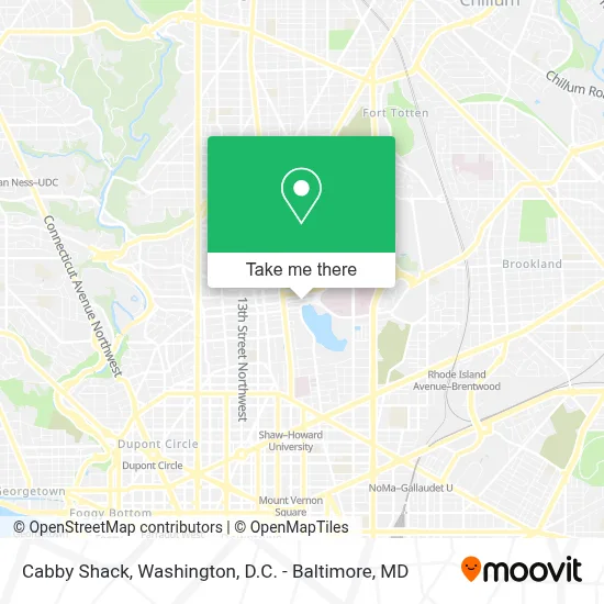 Cabby Shack map