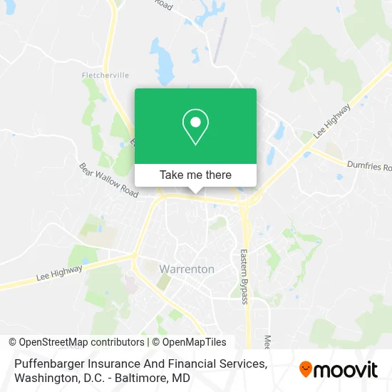 Puffenbarger Insurance And Financial Services map