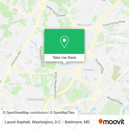 Laurel Asphalt map