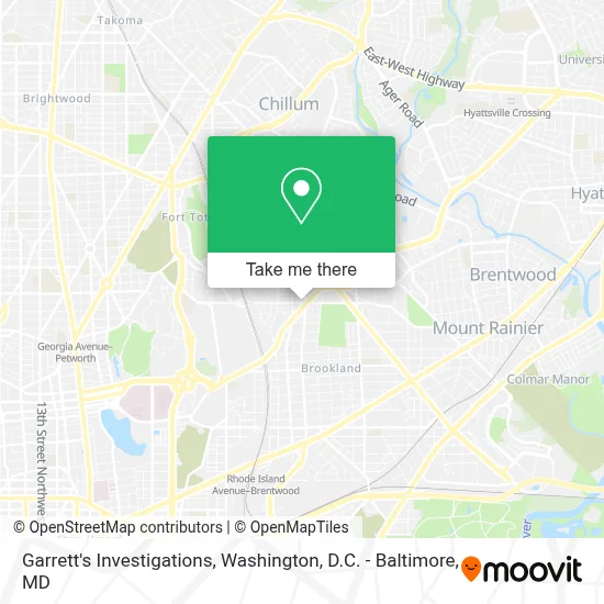 Garrett's Investigations map