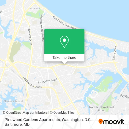 Pinewood Gardens Apartments map