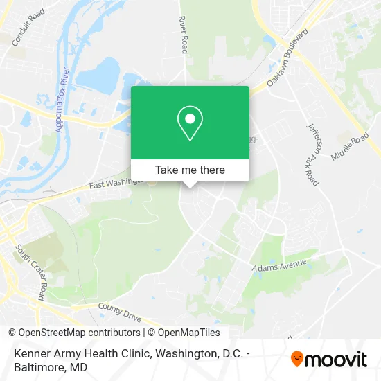 Kenner Army Health Clinic map