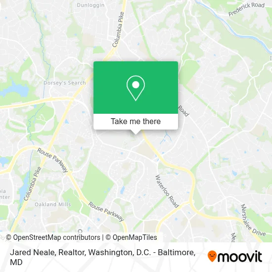 Jared Neale, Realtor map