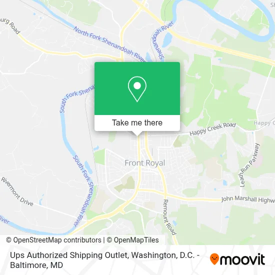 Ups Authorized Shipping Outlet map