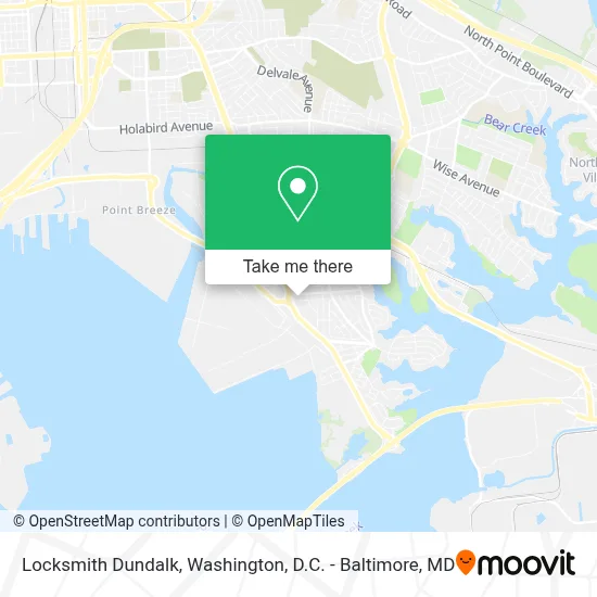 Locksmith Dundalk map