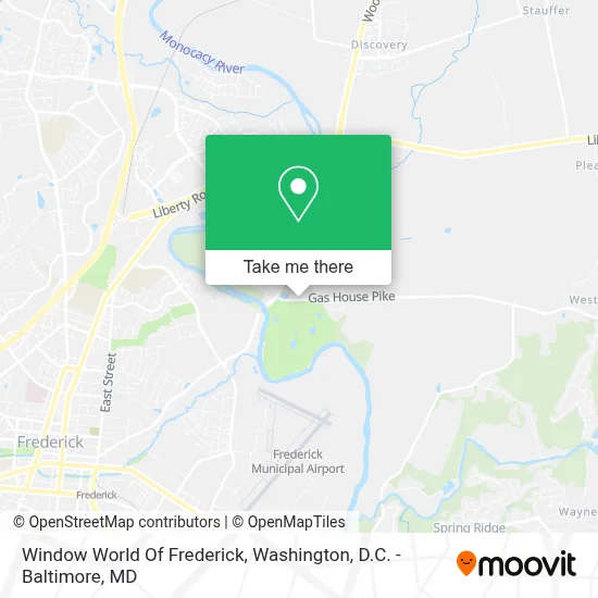 Window World Of Frederick map