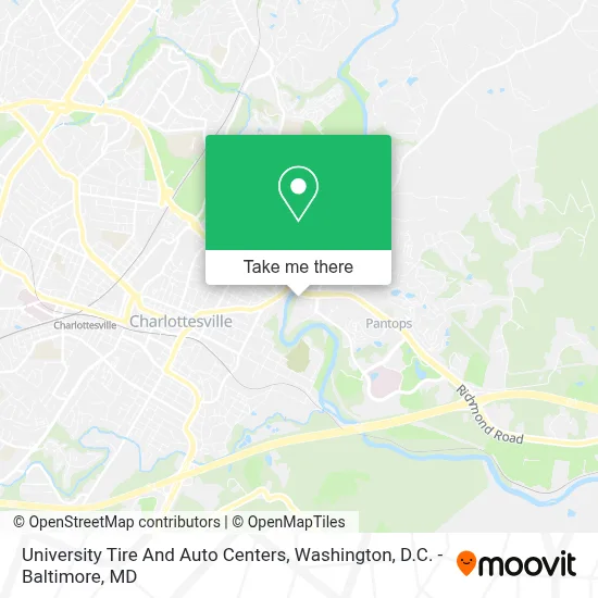 University Tire And Auto Centers map