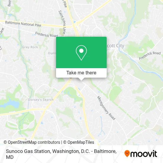 Sunoco Gas Station map