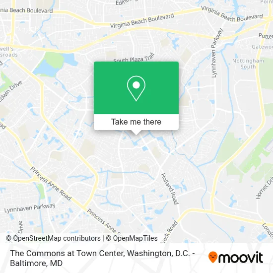 The Commons at Town Center map