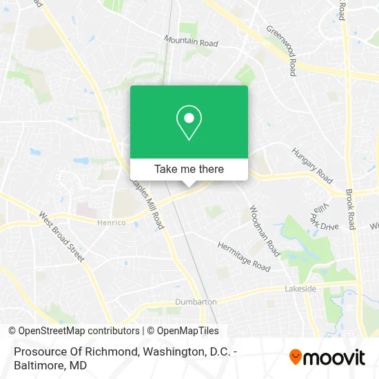 Prosource Of Richmond map
