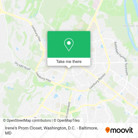 Irene's Prom Closet map