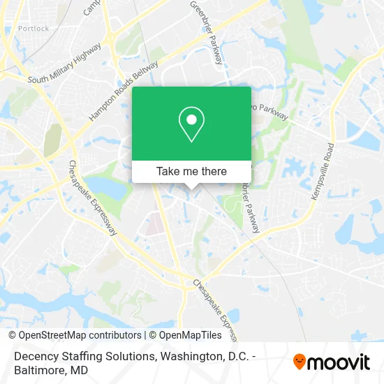 Decency Staffing Solutions map