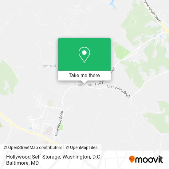Hollywood Self Storage map