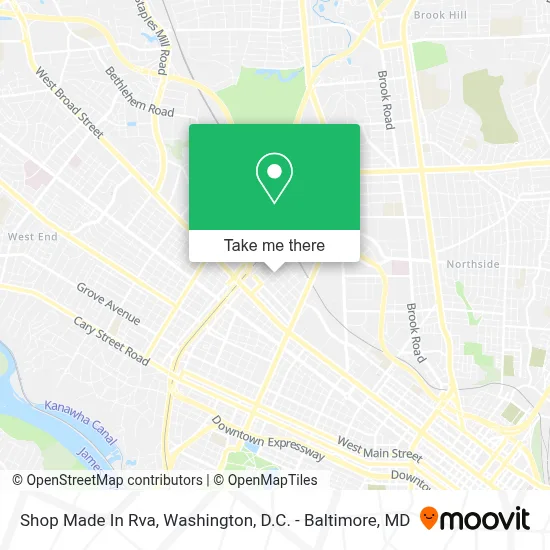 Shop Made In Rva map