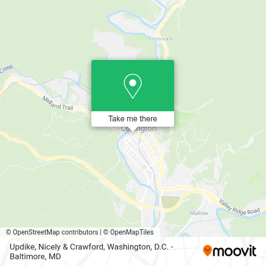 Updike, Nicely & Crawford map