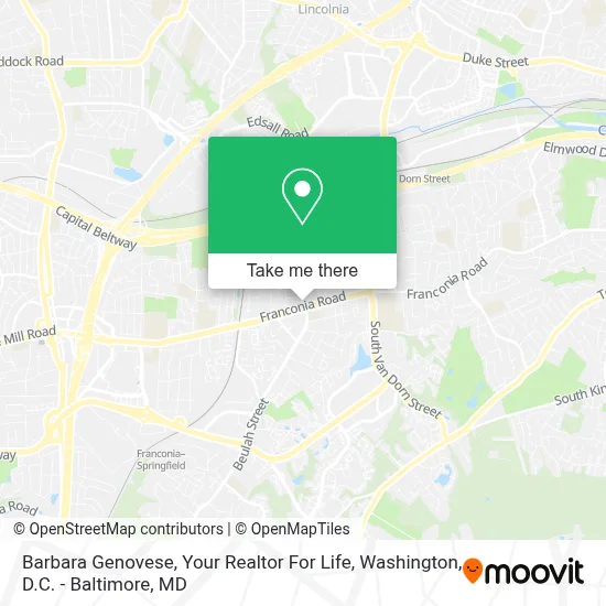 Barbara Genovese, Your Realtor For Life map