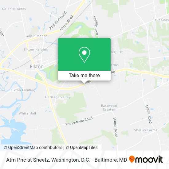 Atm Pnc at Sheetz map
