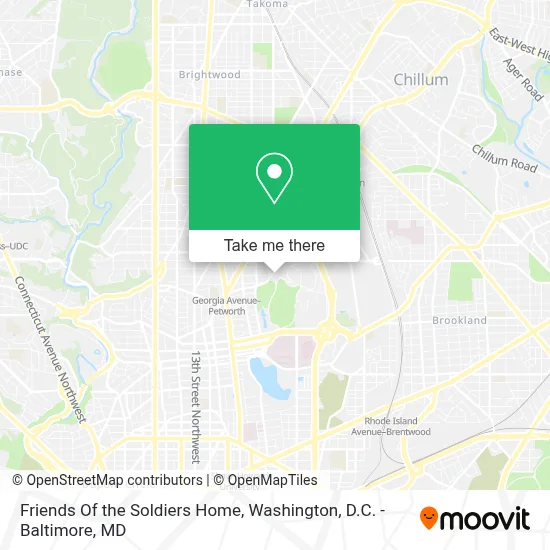 Friends Of the Soldiers Home map