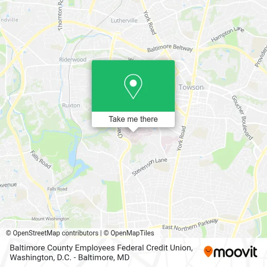 Baltimore County Employees Federal Credit Union map