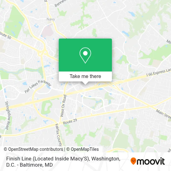 Finish Line (Located Inside Macy'S) map