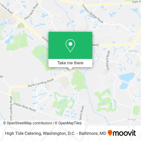 High Tide Catering map