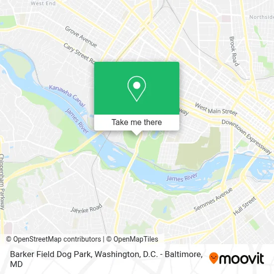 Barker Field Dog Park map