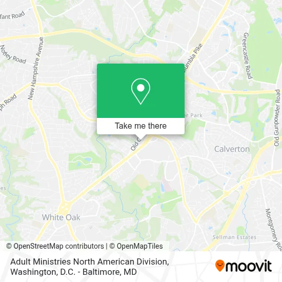Adult Ministries North American Division map