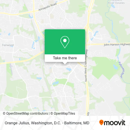 Orange Julius map