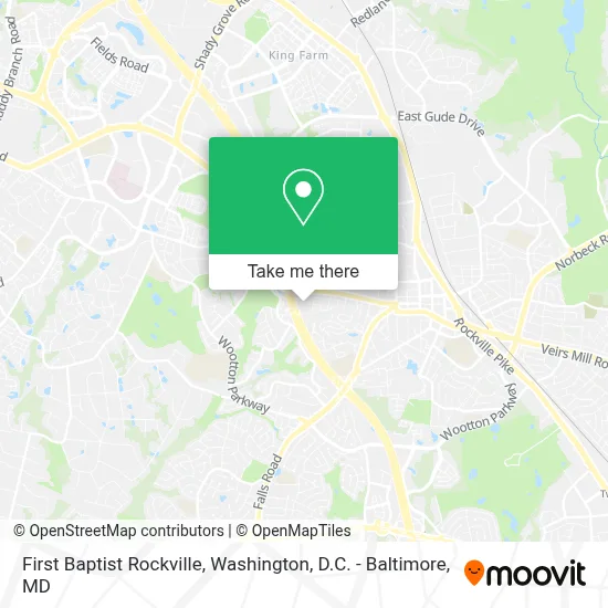 First Baptist Rockville map
