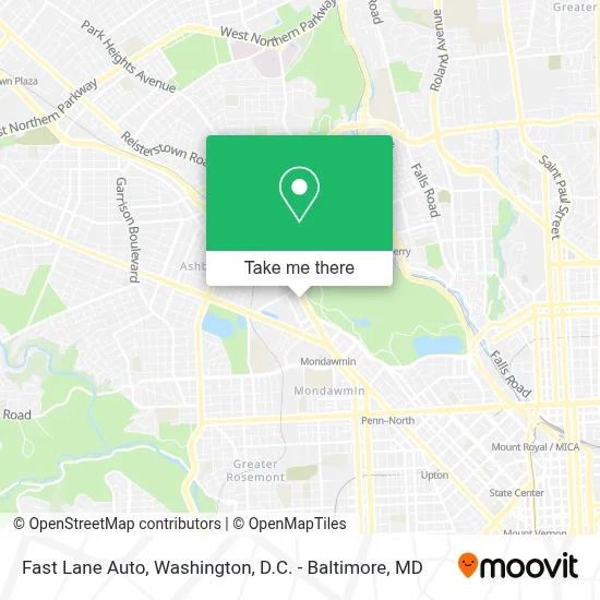 Fast Lane Auto map