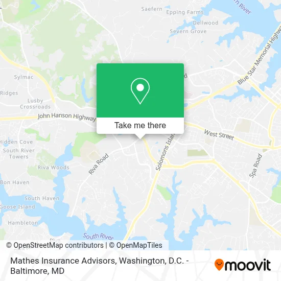 Mathes Insurance Advisors map