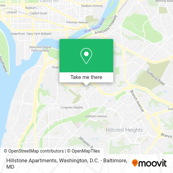 Hillstone Apartments map