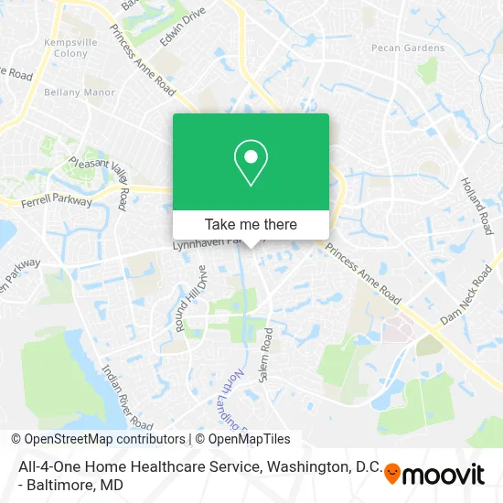 All-4-One Home Healthcare Service map