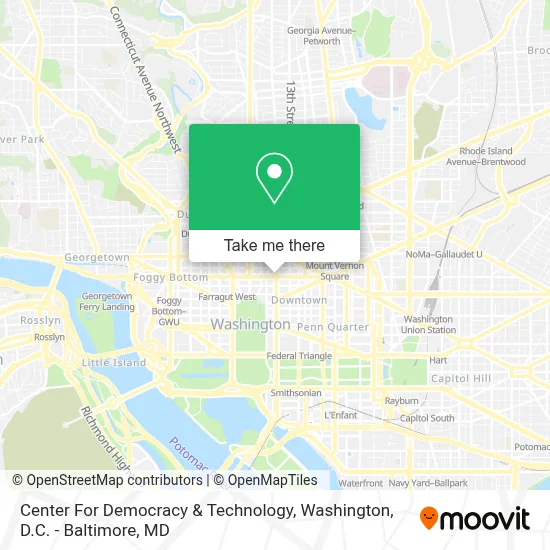 Center For Democracy & Technology map