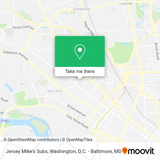 Jersey Mike's Subs map