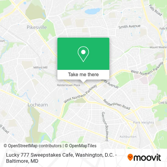 Lucky 777 Sweepstakes Cafe map