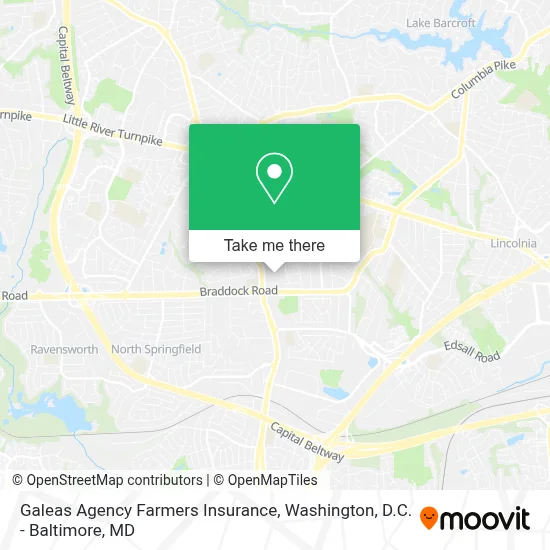 Galeas Agency Farmers Insurance map