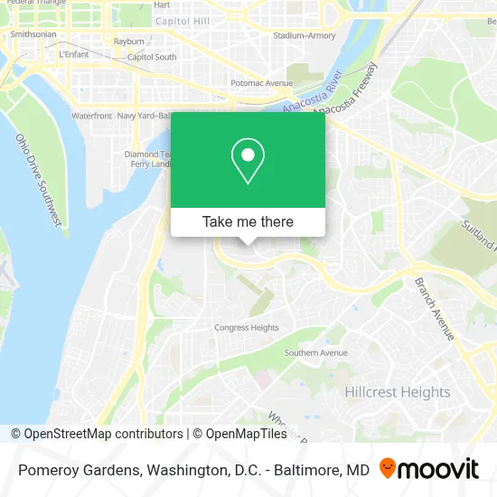 Pomeroy Gardens map