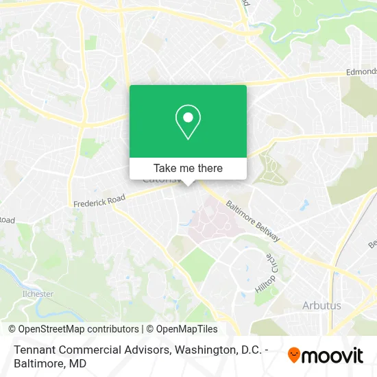Tennant Commercial Advisors map