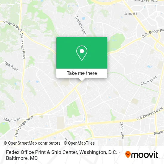 Fedex Office Print & Ship Center map