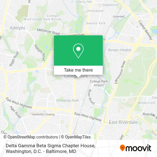 Delta Gamma Beta Sigma Chapter House map